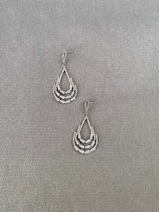 Layered Teardrop Geometry Earrings