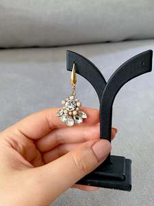 Crystal Cluster Drop Earrings