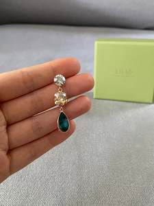 Swarovski: Swarovski Triple Drop Earrings