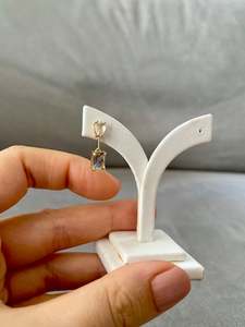 Aurora: Crystal Square Drop Earrings