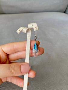 Rhea Drops: Sculpted Crystal Drop Earrings