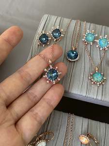 Swarovski Halo Stud Earrings - SWA152