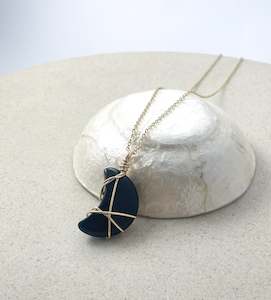 Gold Necklaces: Black Obsidian Gold