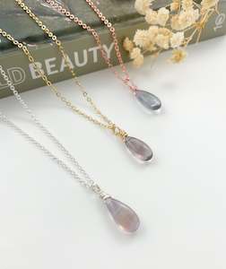 Rainbow Fluorite Drop - 18 inch