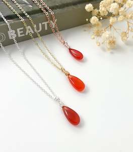 Mini Luna S: Carnelian Drop - 18 inch