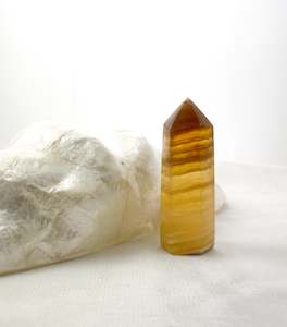 Yellow Fluorite Point