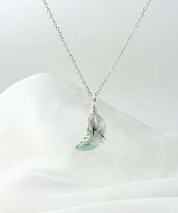 Fluorite Mini Moon Silver