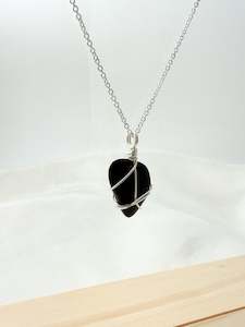 Black Obsidian Silver