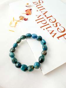 Crystal Bracelets: Blue Apatite Bracelet