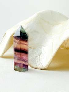Rainbow Fluorite Point