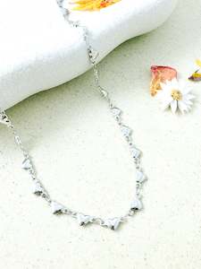 Luna Light Layering Chain Silver Hearts