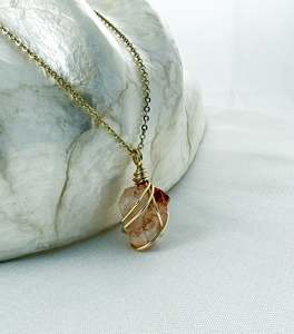 Tangerine Quartz Gold