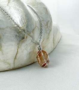 Tangerine Quartz Silver