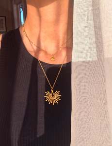 Gold Necklaces: Sun Goddess Necklace
