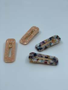 Products: Marble hair clips