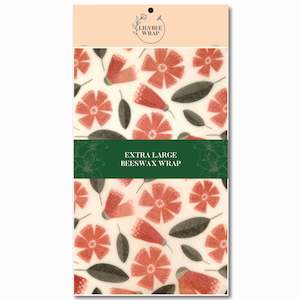 Xl Beeswax Wraps: Pohutukawa Showers - XL Beeswax Wrap
