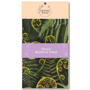 Small Beeswax Wraps: Koru Fronds - small beeswax wrap