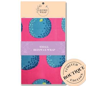 Small Beeswax Wraps: Juicy Blues -  small beeswax wrap