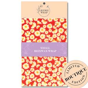 Small Beeswax Wraps: Daisies for Nonna - small beeswax wrap