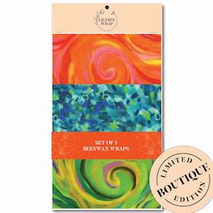 Sets Of 3 Beeswax Wraps: Impressionist - Set of 3 Beeswax Wraps