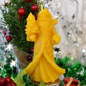 Beeswax Candles: Saint Nick Beeswax Candle