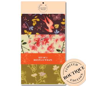 Sets Of 3 Beeswax Wraps: Capistrano - Set of 3 Beeswax Wraps
