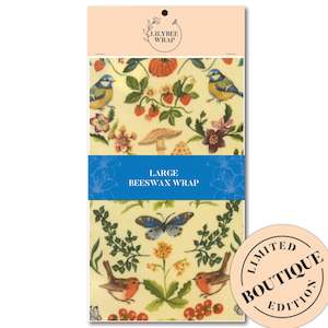 Large Beeswax Wraps: Woodsong - large beeswax wrap