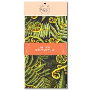 Koru Fronds - medium beeswax wrap