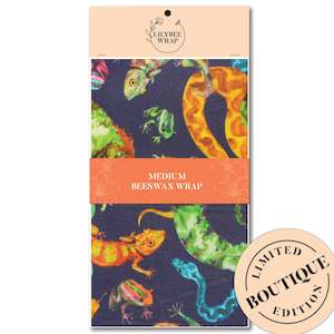 Medium Beeswax Wraps: Froggy Friends - medium beeswax wrap