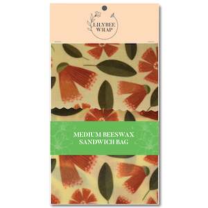 Pohutukawa Showers - medium sandwich bag