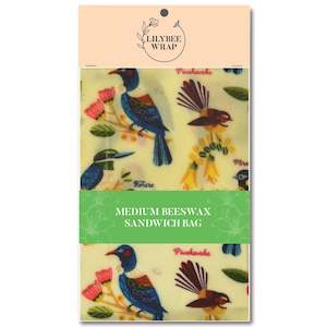 Morepork and Friends - medium sandwich bag