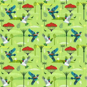 Flight Path pure cotton fabric