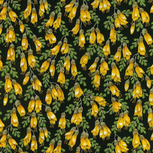 Kowhai Gold pure cotton fabric