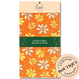 Xl Beeswax Wraps: Orange Sherbet - XL Beeswax Wrap