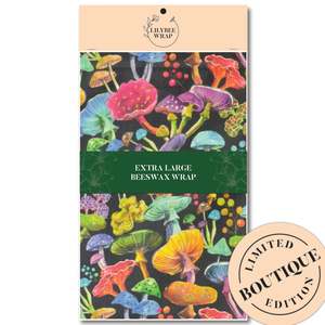 Magical Mushrooms - XL Beeswax Wrap