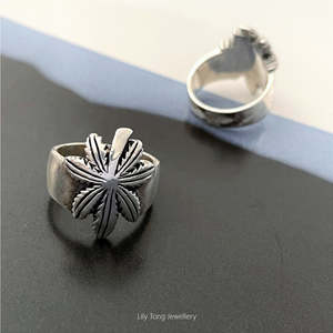 Rings: 925 Silver Biker Ring #RS7