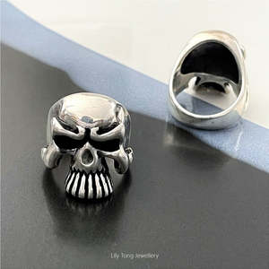 Rings: 925 Silver Biker Ring #RS3