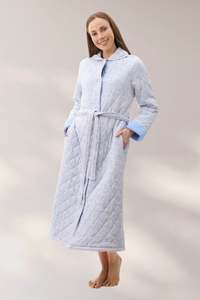 Givoni quilted button Robe 5qp31