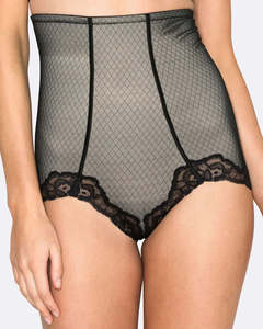 HH007 Lace Panel High Waist Control Pant