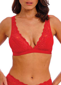 Red Embrace Soft Cup Bra and Bikini Brief set