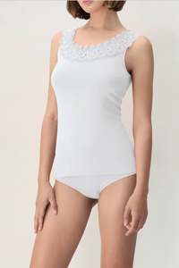 Oroblu Perfect line cotton lace top vobt67585