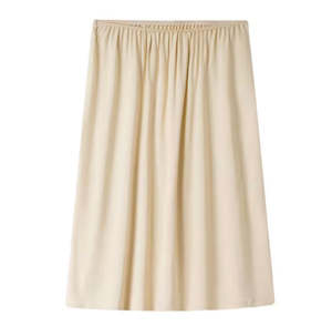 Satin Beige Half Slip