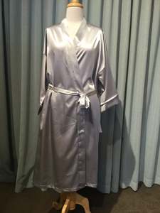 Essence knee length satin banded robe 051r