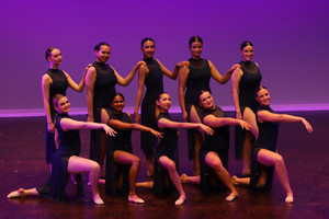 Navy Blue Midi Overdress & Leotard Step Beyond Studios