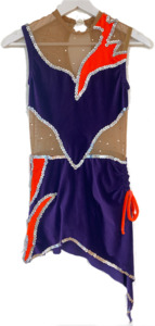 Purple& Orange Velvet Dress Step Beyond Studios