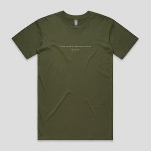 Products: Your mum's favourite bar' tee - Lime