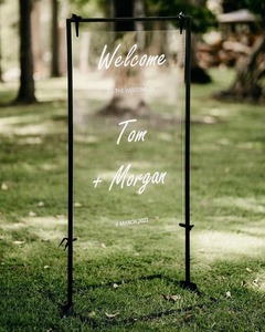 Weddings Events Signage Custom Acrylic Signs For Your Special Day: Wedding Welcome Sign – Custom Acrylic Signage to Greet Your Guests in Style