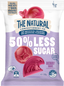 Confectionery: The Natural Confectionery Co. 50% Less Sugar* Berry Wave
