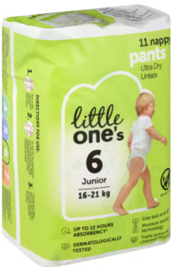 Little Ones Nappies S6 16Kg+ 11pk