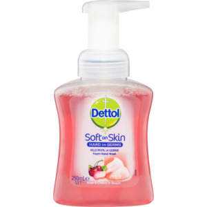 Groceries: Dettol Antibacterial Rose & Cherry Foaming Hand Wash Pump 250ml
